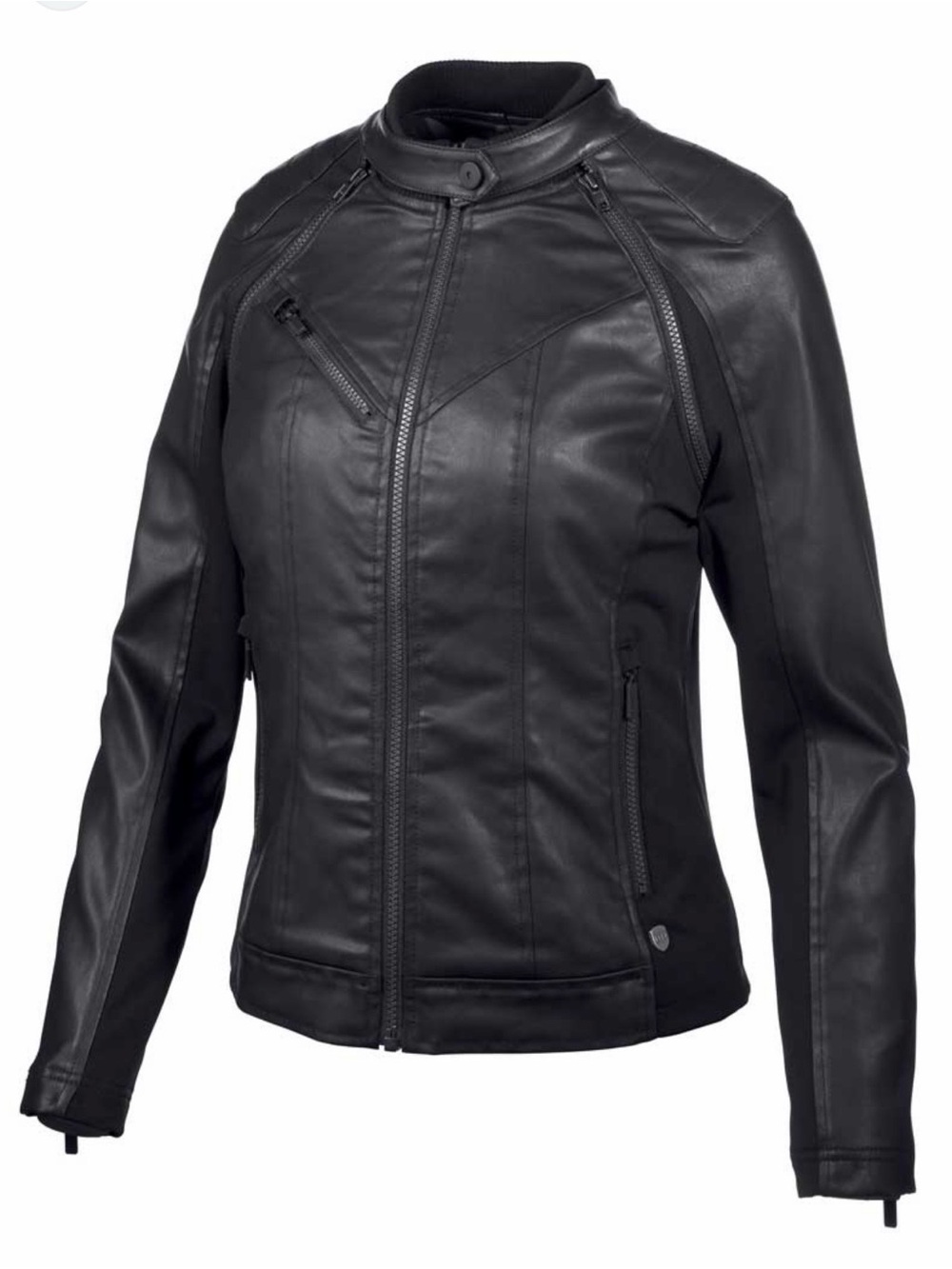 Harley-Davidson Black Women's Leather Moto Jacket 3 in 1